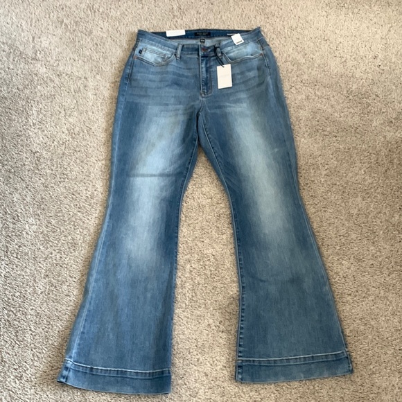 Judy Blue Denim - Judy Blue Trouser Flare Jeans